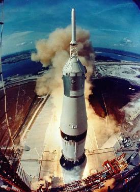 Start einer Saturn-V-Trgerrakete